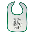 Cloth Bibs for Babies This Way to The Bunny Trail Baby Accessories Cotton