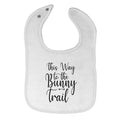 Cloth Bibs for Babies This Way to The Bunny Trail Baby Accessories Cotton