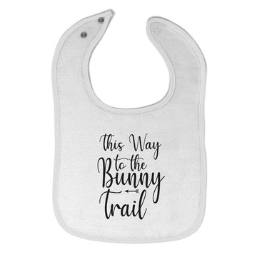 Cloth Bibs for Babies This Way to The Bunny Trail Baby Accessories Cotton