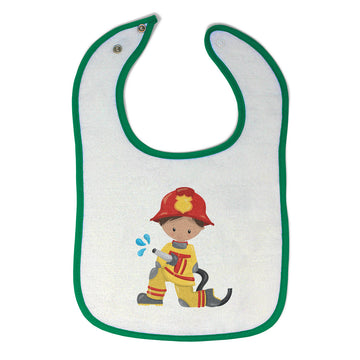 Baby Boy Bibs Firefighter Boy Hose S Professions Firefighter Burp Cloths Cotton