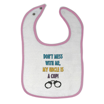 Cloth Bibs for Babies Don T Mess Me, Uncle Cop! Profession Lock Baby Accessories