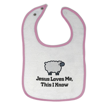 Cloth Bibs for Babies Jesus Loves Me This I Know Christian Jesus God Style C