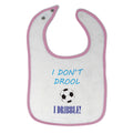 Cloth Bibs for Babies I Don'T Drool I Dribble! Soccer Baby Accessories Cotton