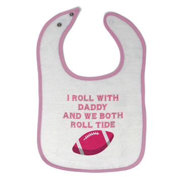 Cloth Bibs for Babies I Roll with Daddy and We Both Roll Tide Baby Accessories