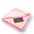 Plush Baby Blanket Azerbaijan Embroidery Receiving Swaddle Blanket Polyester