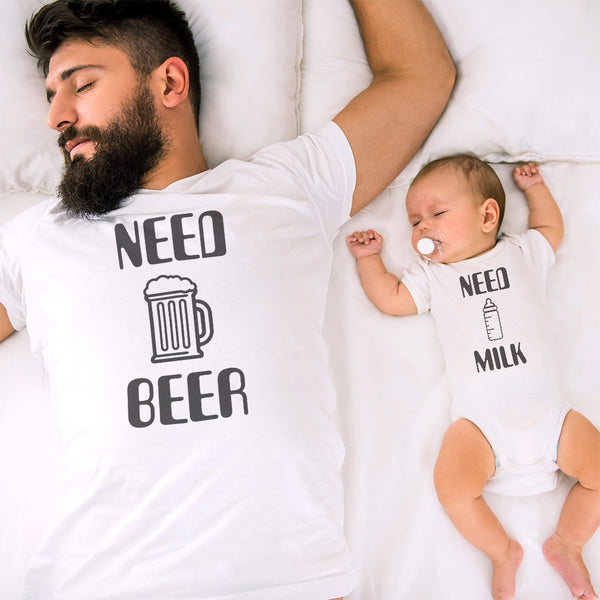 Need Beer Alcohol Beer Glass Funny - Milk Bottle