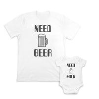 Need Beer Alcohol Beer Glass Funny - Milk Bottle