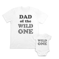 Dad of The Wild 1 Distressed Zebra Pattern -