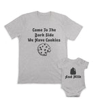 Daddy and Baby Matching Outfits Come Dark Side Cookies Find Milk Jar Cotton