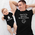 Daddy and Baby Matching Outfits Come Dark Side Cookies Find Milk Jar Cotton