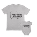 Daddy and Baby Matching Outfits Fishing Legend Fishing Rod Fish - Buddy Hook