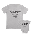 Daddy and Baby Matching Outfits Pets Dogs Pawpaw - Pets Dogs Puppy Cotton