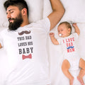 Daddy and Baby Matching Outfits This Dad Loves His Baby Bow Beard - I Mom Beard