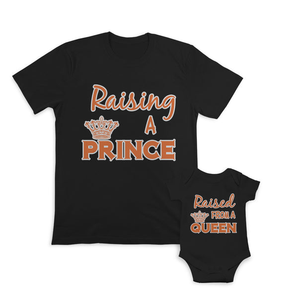 Daddy and Baby Matching Outfits Raising Prince Crown - Raised Queen Cotton