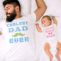 Coolest Dad Ever Beard - Son Ever Bow Heart