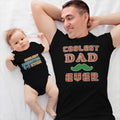 Daddy and Baby Matching Outfits Coolest Daughter Ever Bow - Dad Ever Beard Chill