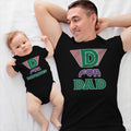 Daddy and Baby Matching Outfits D for Daughter - D for Dad Cotton