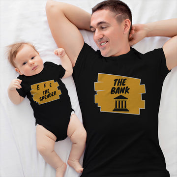 Daddy and Baby Matching Outfits The Bank Building - The Spender Money Dollar