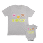 Daddy and Baby Matching Outfits Gamer Pixels Games - Future Gamer Pixels Cotton