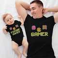 Daddy and Baby Matching Outfits Gamer Pixels Games - Future Gamer Pixels Cotton