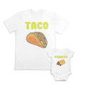 Daddy and Baby Matching Outfits Taquito Mexican Food - Taquito Mexican Food