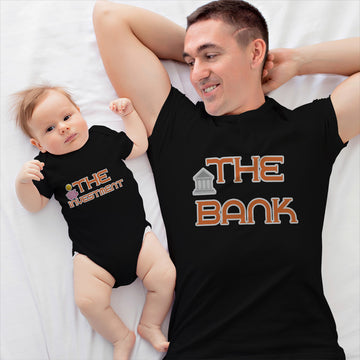 Daddy and Baby Matching Outfits The Bank Building - The Investment Money Dollars