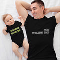 Daddy and Baby Matching Outfits The Walking Dad - Zombie Snack Monster Cotton