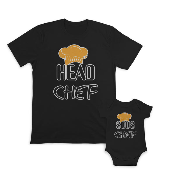 Daddy and Baby Matching Outfits Chef Cap Head Chef - Chef Cap Sous Chef Cotton