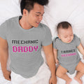 Daddy and Baby Matching Outfits Mechanic Daddy - Trainee Mechanic Cotton