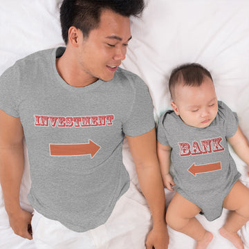 Daddy and Baby Matching Outfits Investment Right Arrow - Bank Left Arrow Cotton