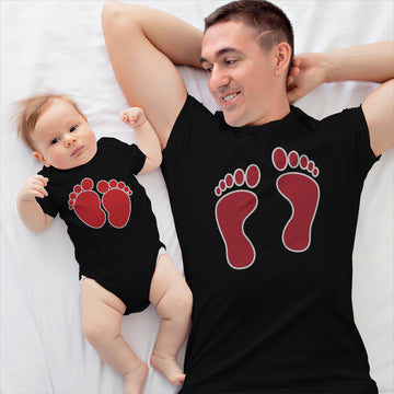 Daddy and Baby Matching Outfits Sleep Thief - Fathers Feet Daddy Cotton