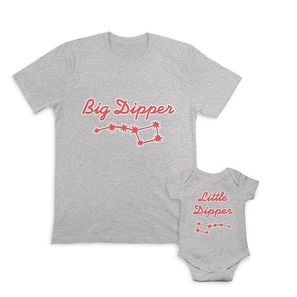 Daddy and Baby Matching Outfits Rule Galaxy Thunder Big Dipper 7 Stars Cotton