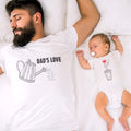 Daddy and Baby Matching Outfits Love Heart Affection - Dads Love Watering Pot