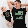 Daddy and Baby Matching Outfits Mild 1 Star - Wild 1 Star Cotton