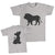 Daddy and Me Outfits Lion Animal Silhouette Jungle - Cub Baby Lion Cotton