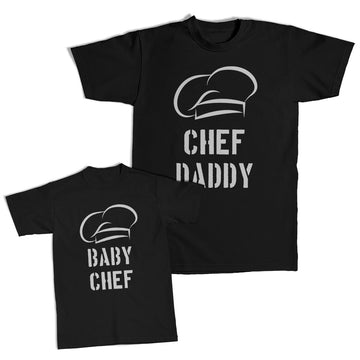 Daddy and Me Outfits My Daddy Rocks Singing Man - Chef Cap Chef Daddy Cotton