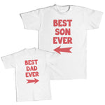 Daddy and Me Outfits Best Dad Ever Arrow - Best Son Ever Arrow Cotton