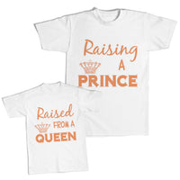 Daddy and Me Outfits Raising A Prince Crown - Raised from A Queen Crown Cotton