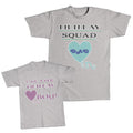 Daddy and Me Outfits King Crown - Birthday Squad Dad Heart Love Cotton