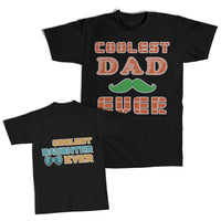 Daddy and Me Outfits Coolest Daughter Ever Bow - Dad Ever Beard Chill Cotton