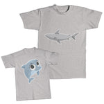 Daddy and Me Outfits Did We Just Become Friends - Sharks Animal Cartoon Cotton