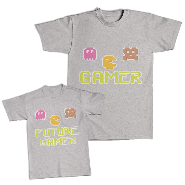 Daddy and Me Outfits Gamer Pixels Games - Future Gamer Pixels Cotton