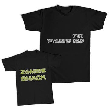 Daddy and Me Outfits The Walking Dad - Zombie Snack Monster Cotton