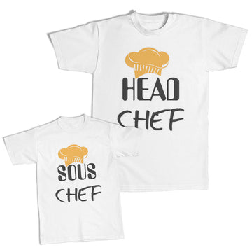 Daddy and Me Outfits Chef Cap Head Chef - Chef Cap Sous Chef Cotton