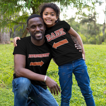 Daddy and Me Outfits Investment Right Arrow - Bank Left Arrow Cotton