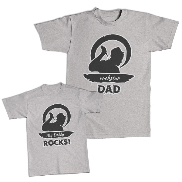 Roar Son Lion Adorable Dinosaur - Rock Star Dad