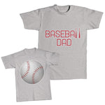 Daddy and Me Outfits My Heart Full Daughter - Baseball Dad Bat Sports Cotton