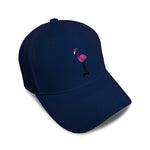 Kids Baseball Hat Flamingo Pink Body Style A Embroidery Toddler Cap Cotton - Cute Rascals