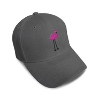 Kids Baseball Hat Flamingo Pink and Lavender Embroidery Toddler Cap Cotton - Cute Rascals