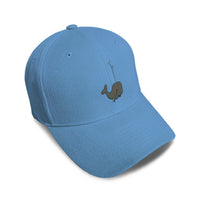 Kids Baseball Hat Whale Embroidery Toddler Cap Cotton - Cute Rascals